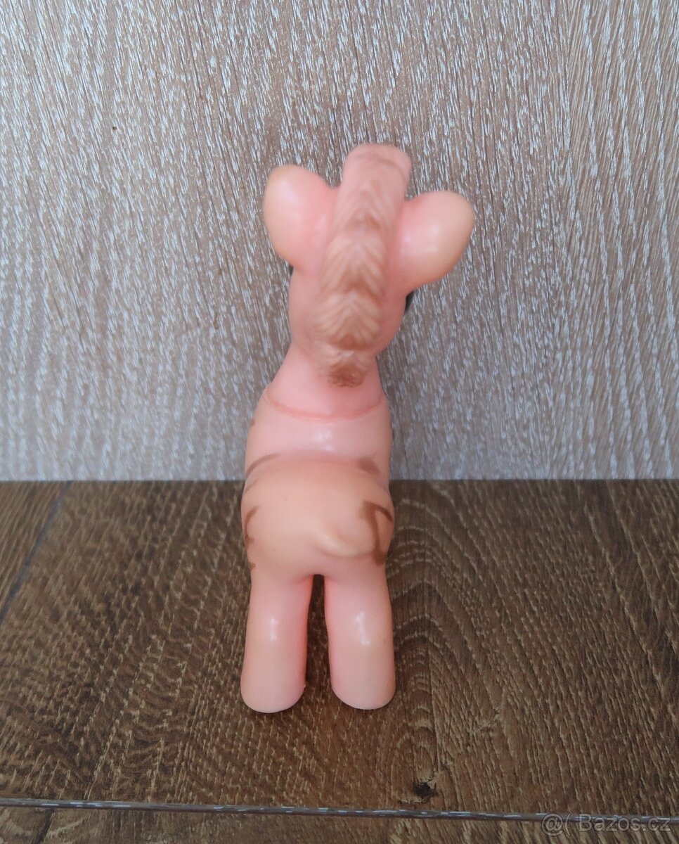 Retro gumová pískací zvířátka(Gumotex, Itálie, China),kostky - 12