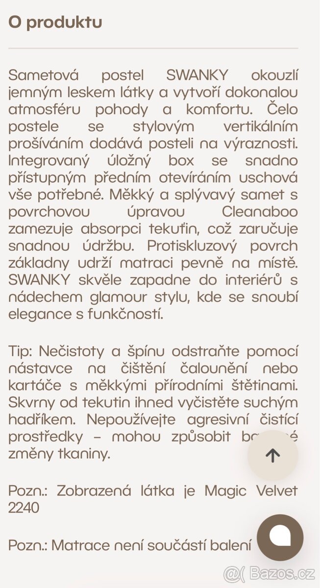 Postel manželská - šedý samet - 12