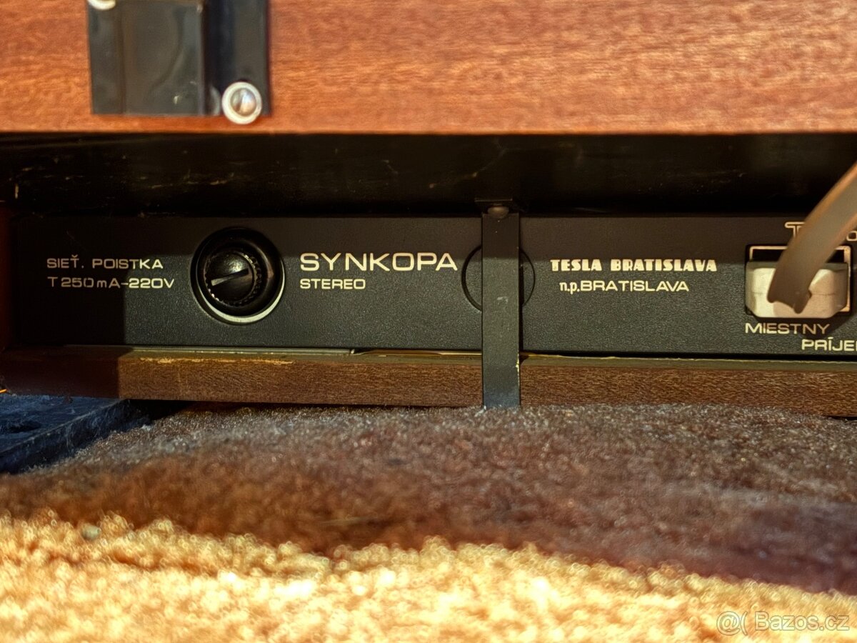 Retro gramofon TESLA 1032A "Synkopa" – Made in Czechoslova - 12