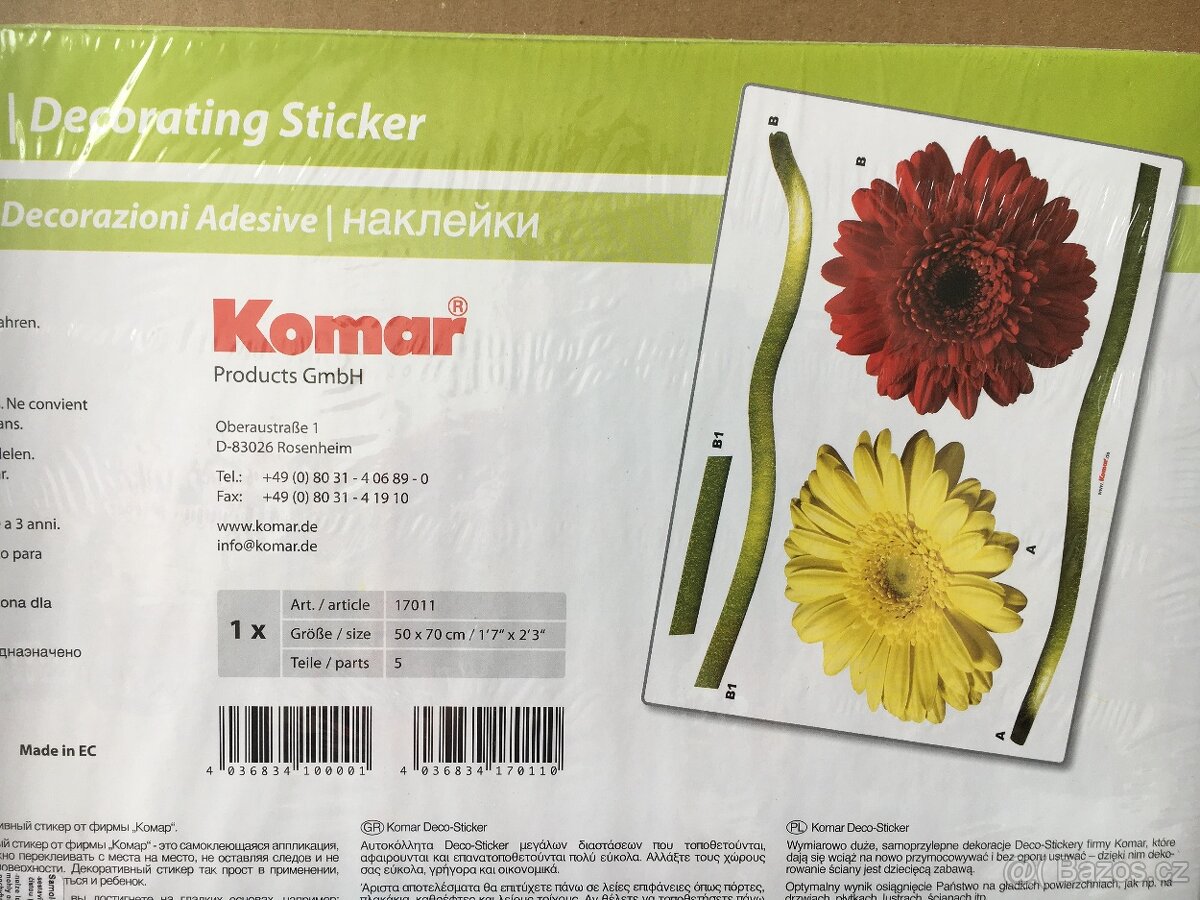 Freestyle Samolepicí dekorace Květiny - 12