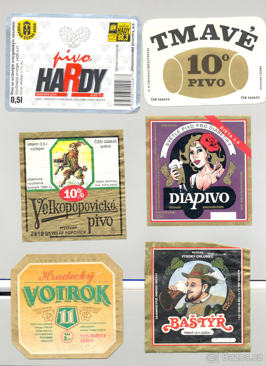 Etikety pivní, pivo, etiketa, pivní etikety - 12