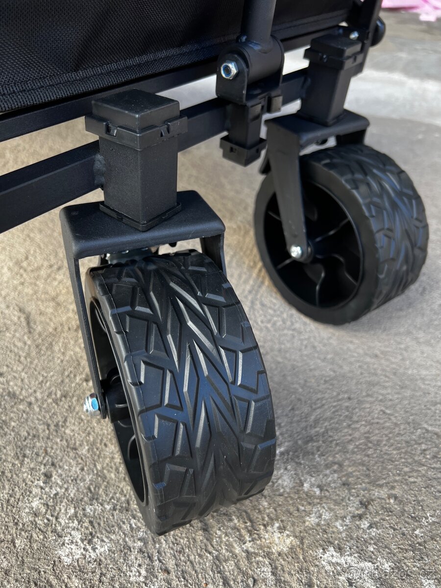 Kvalitni , kempingový - skládací, plážový ,kovový vozík - 12