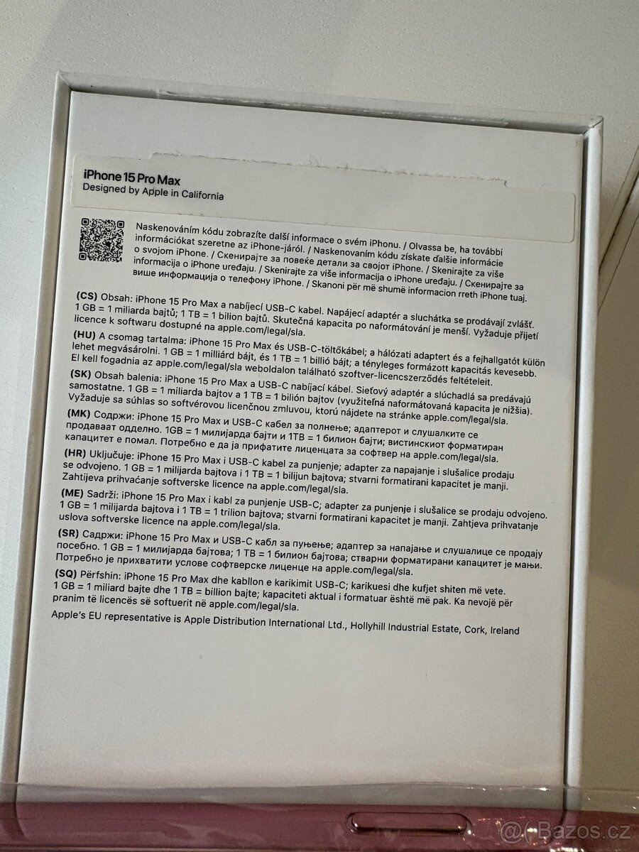 Apple iPhone 15pro Max 256GB - 12