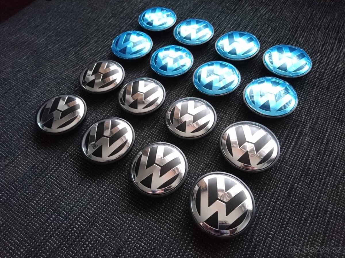Stredové krytky pukličky diskov Golf Passat Sharan Polo - 12