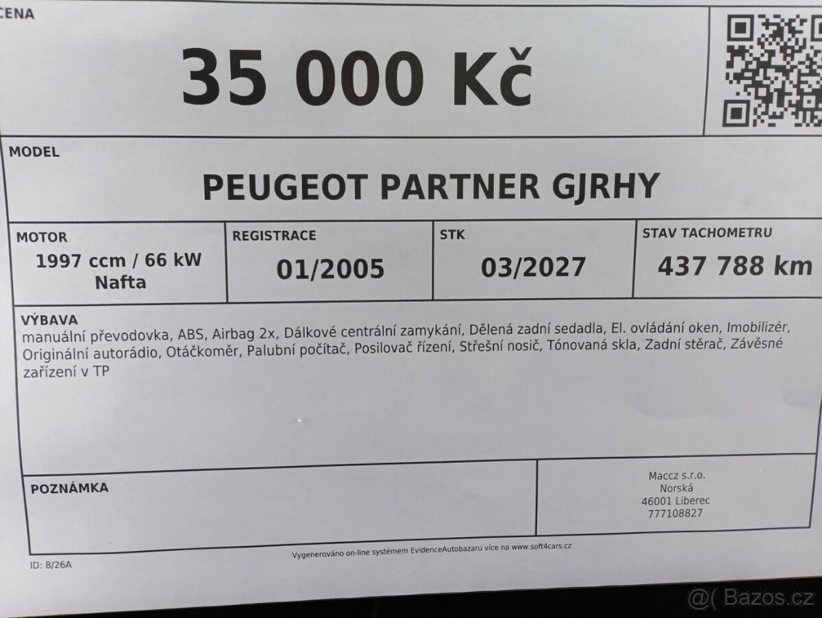 Peugeot Partner GJRHY - 12