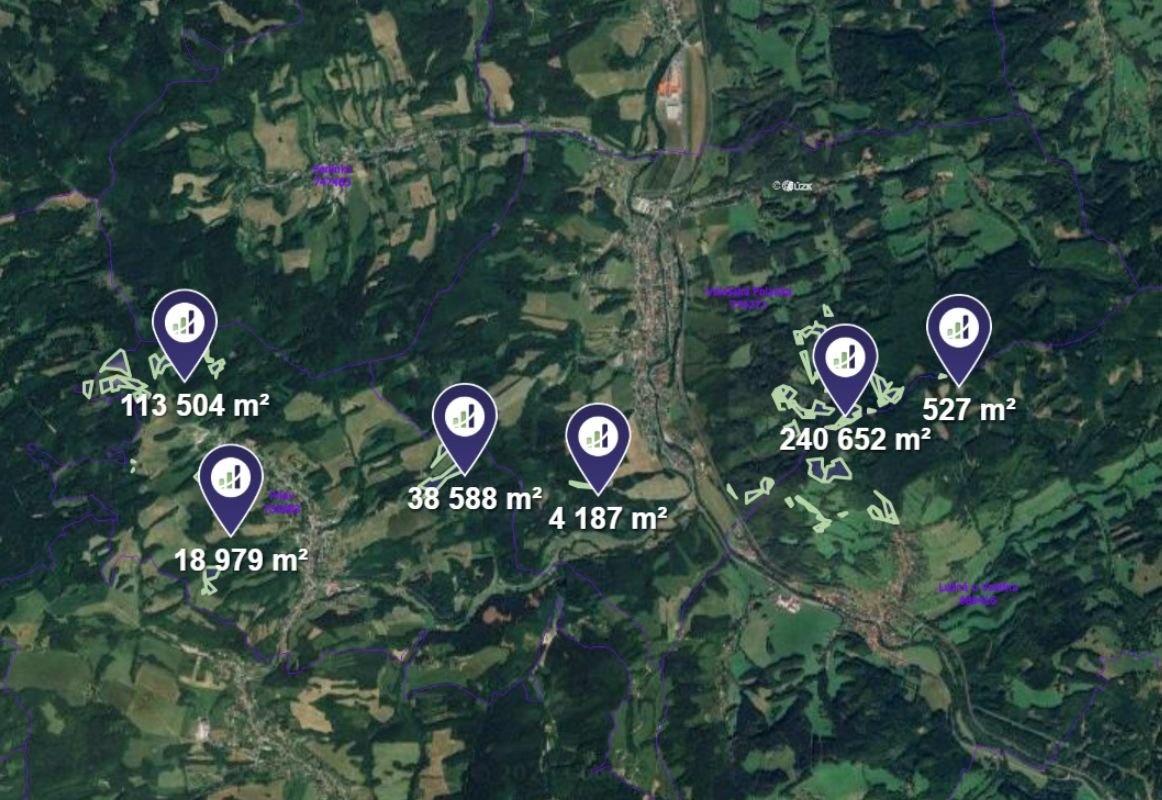 Prodej podílu 1/5 lesa 83 309 m², Prlov - 12