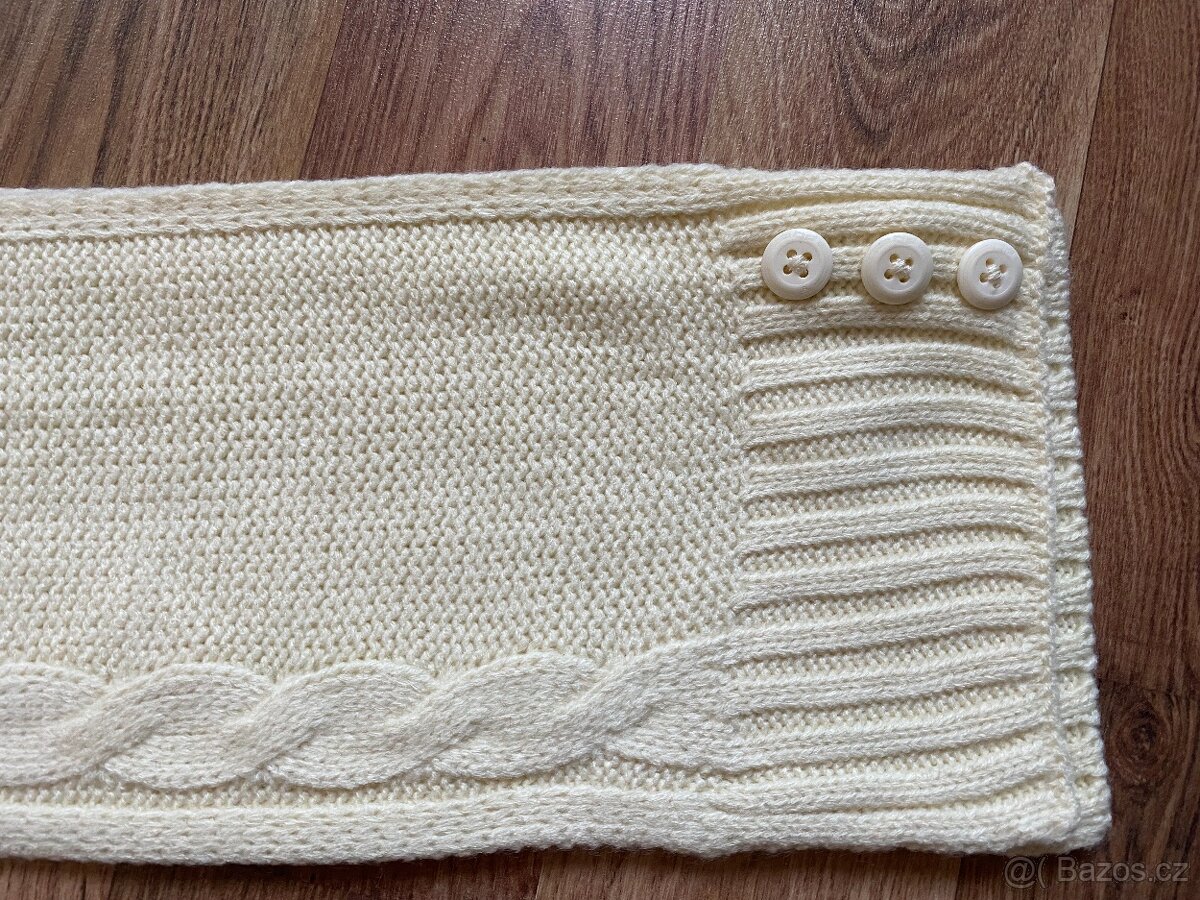 Nová dámská zimní šála Alpine Pro - krémová, akryl - 12