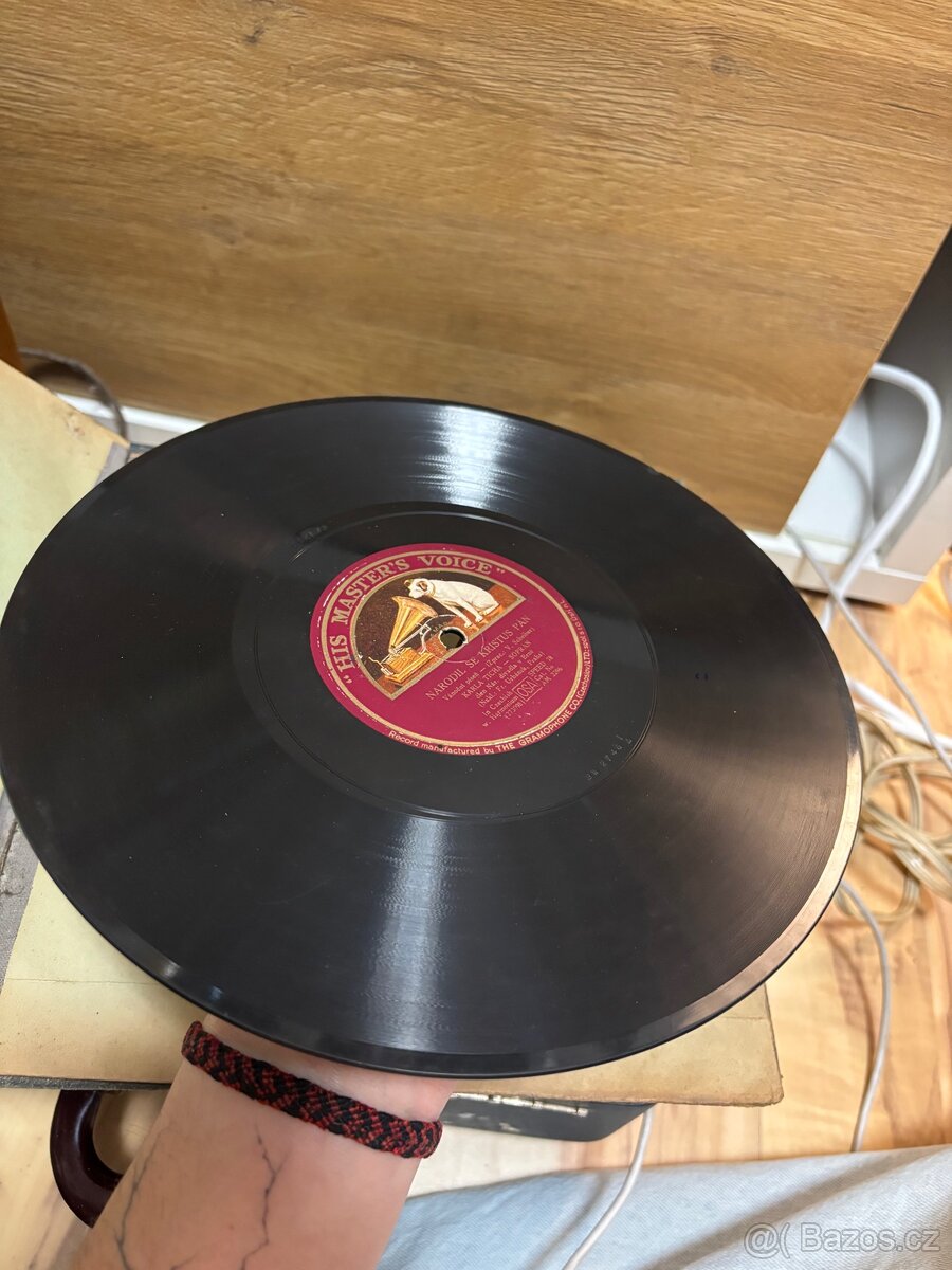 Sada 4× starožitná šelaková gramodeska - 12