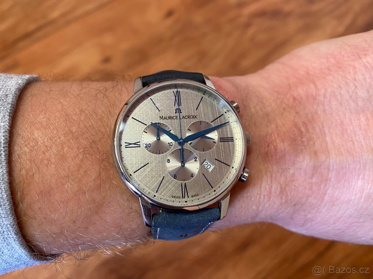 Společenské pánské hodinky Maurice Lacroix Eliros Chronograf - 12