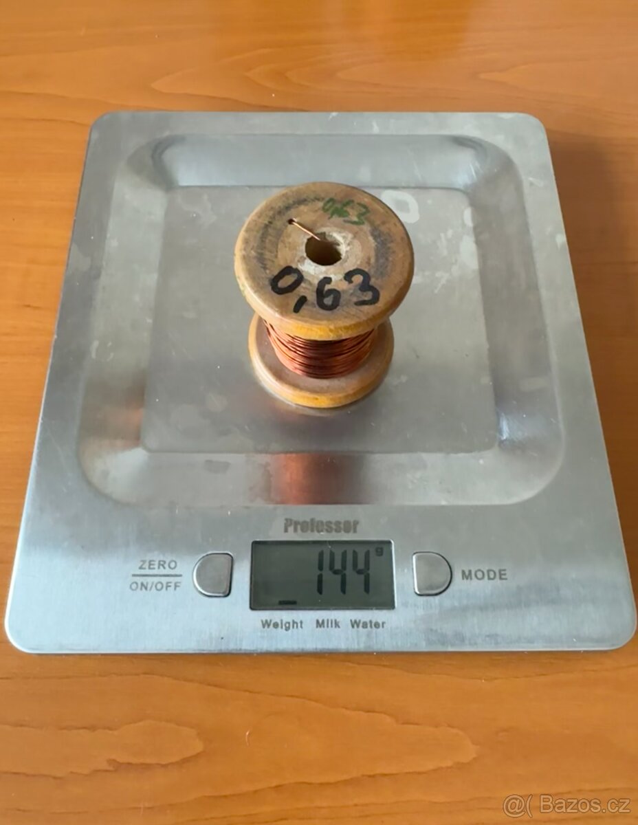 Cívky - Měděný drát - různé průměry (0,12 až 1,12 mm) - 12