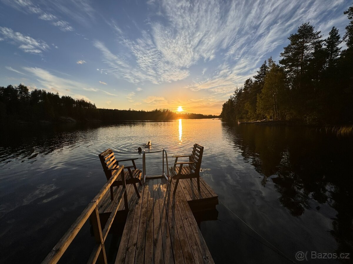 Finsko - ryby - relax - sauna - tradiční chata u jezera - 12