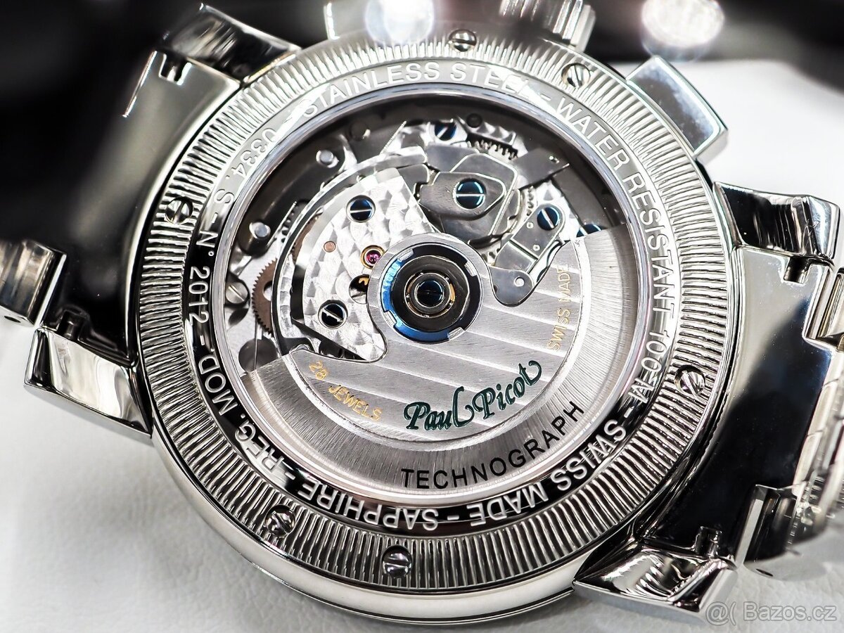 Paul Picot, model Technograph, originál hodinky / Netklé / - 12