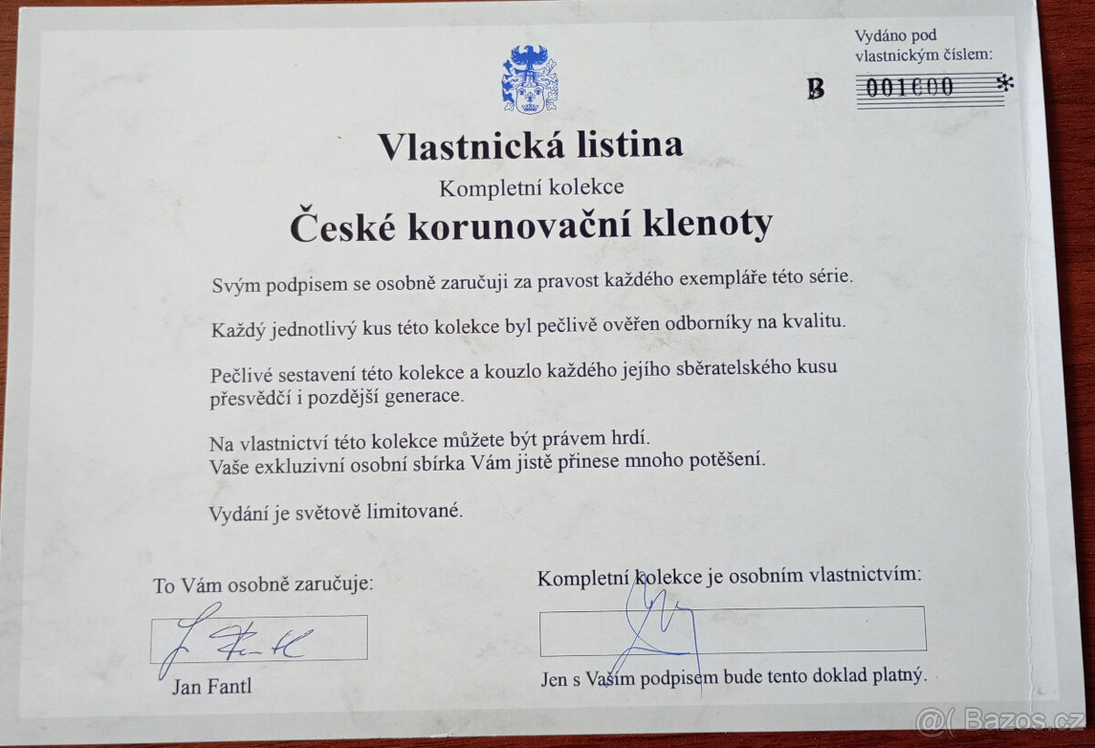 Investiční sada – Korunovační klenoty ČSR - 12