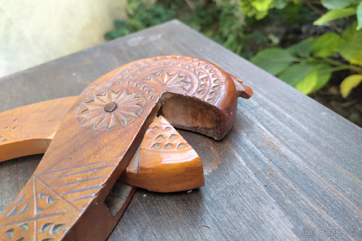 Dekorace z Indie, dřevo, 5ks - 12