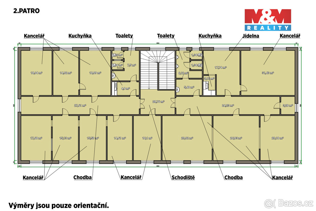 Pronájem kancelářského prostoru, 1096 m², Rokycany - 12