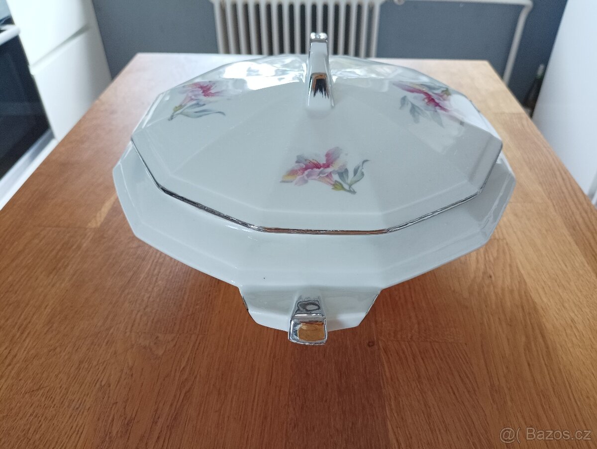 ART DECO PORCELÁNOVÁ TERINA REVA LIMOGES FRANCIE - 12