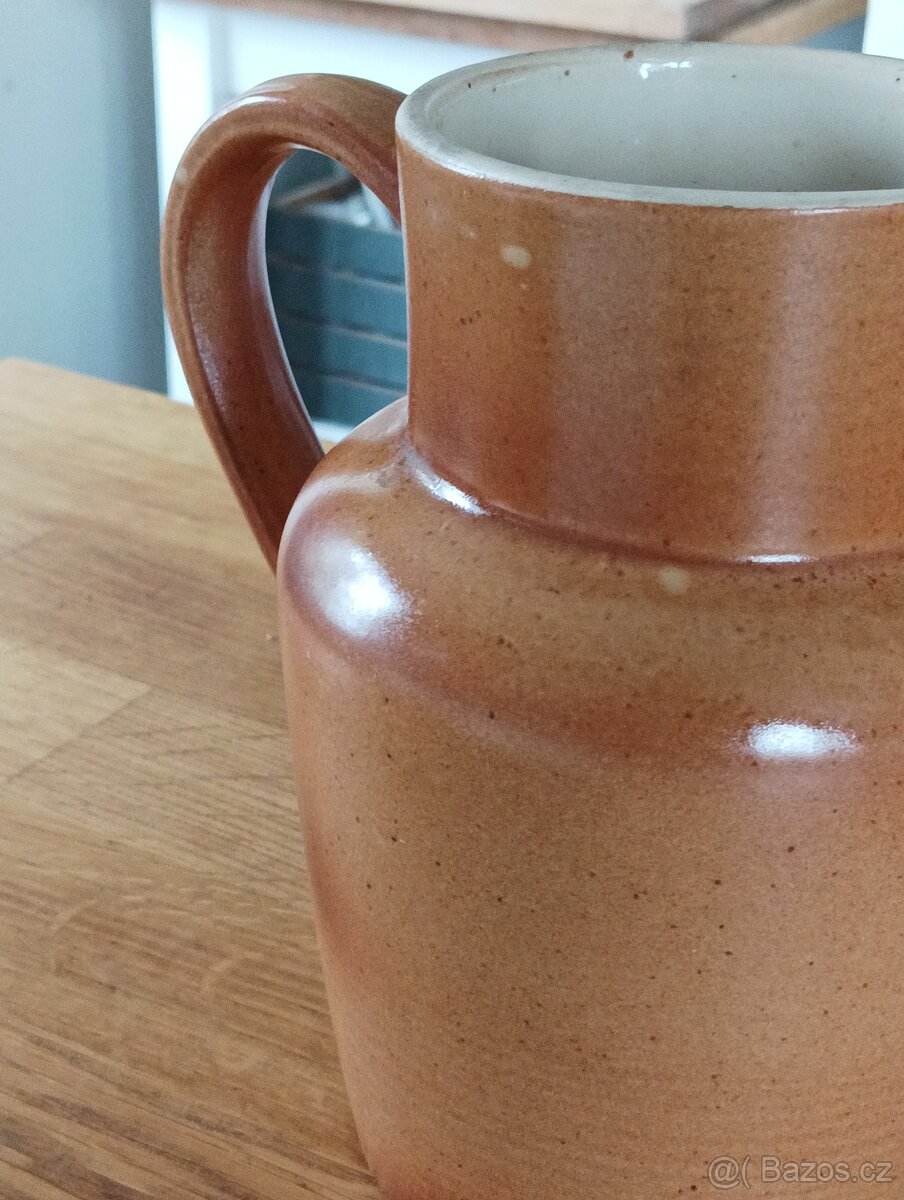 VINTAGE KAMENINOVÝ DŽBÁN GRÉS & POTIERS DIGOIN FRANCIE - 12