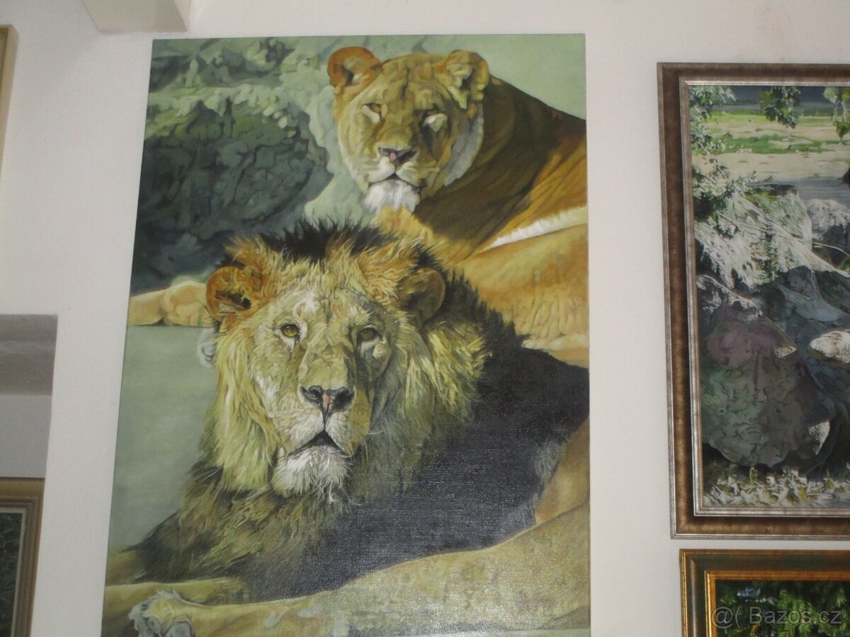 RUČNĚ MALOVANÉ OBRAZY-VÁNOČNÍ SLEVA - 12