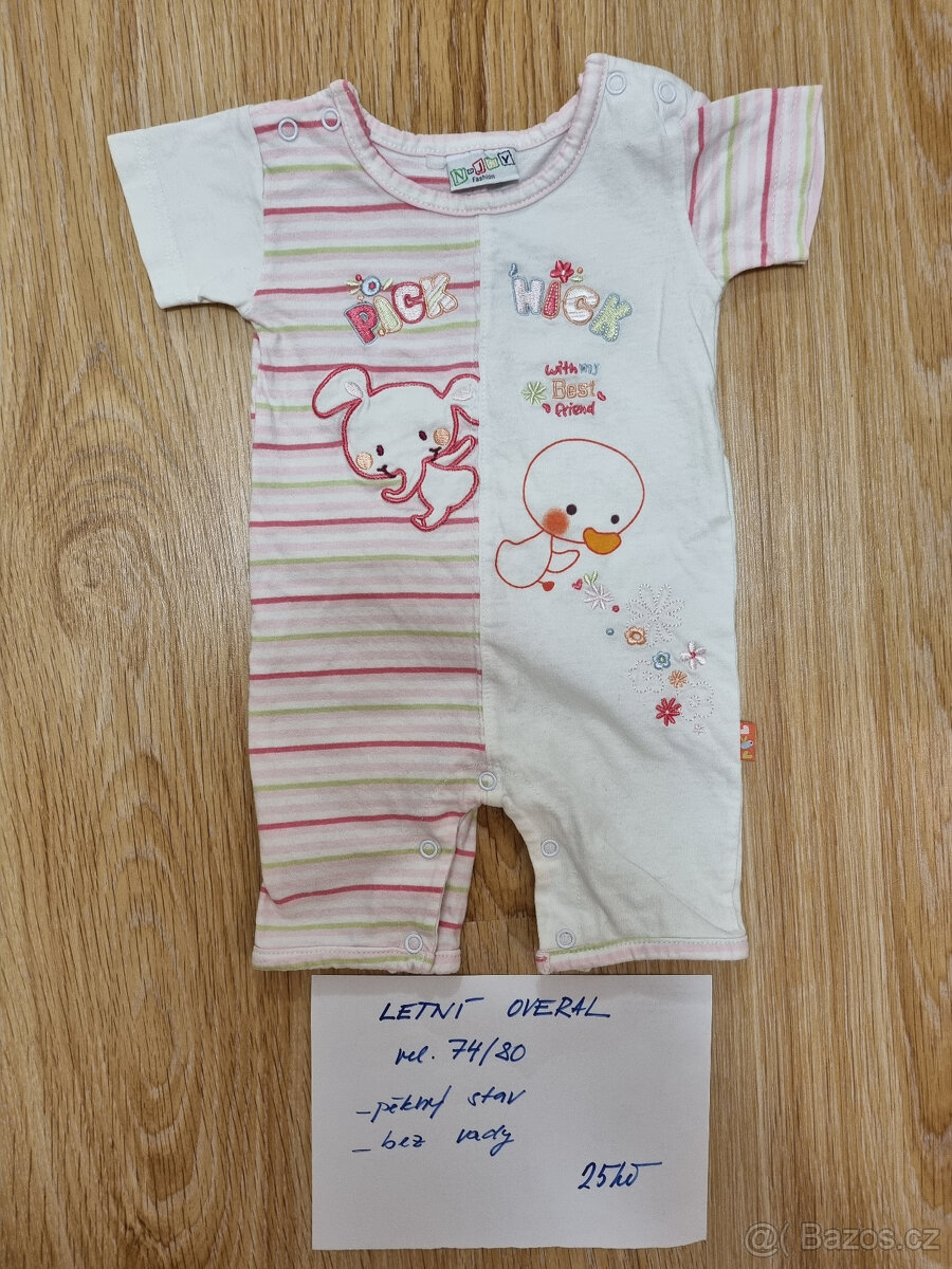 dětské oblečení body a trika 74/80 - 12