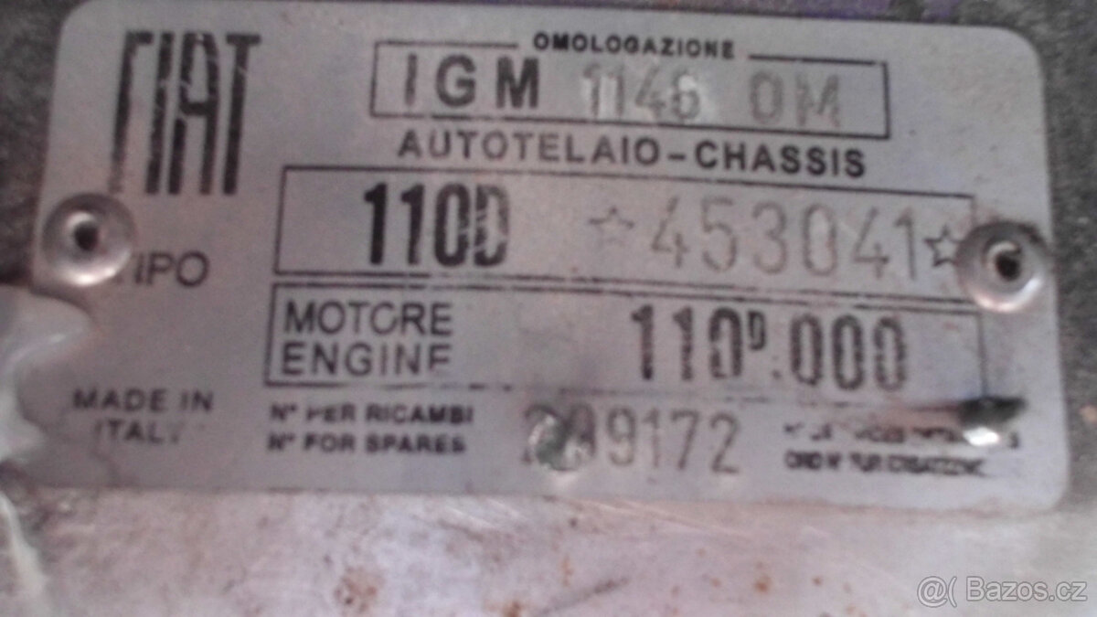 Fiat 500 D Trasformabile Protivítr - 12