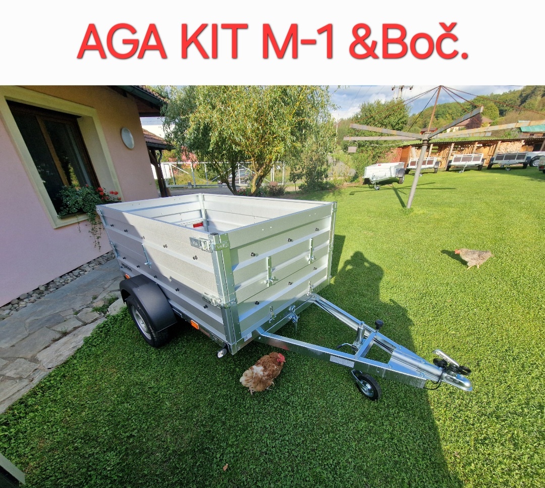 Přívěsný vozik AGA KIT M-1 Sklopný D-202,Š-123 - 12