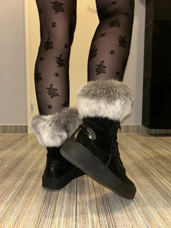 Kožené kotníčkové kozačky /sněhule, Pollonus, vel. 37 - 12