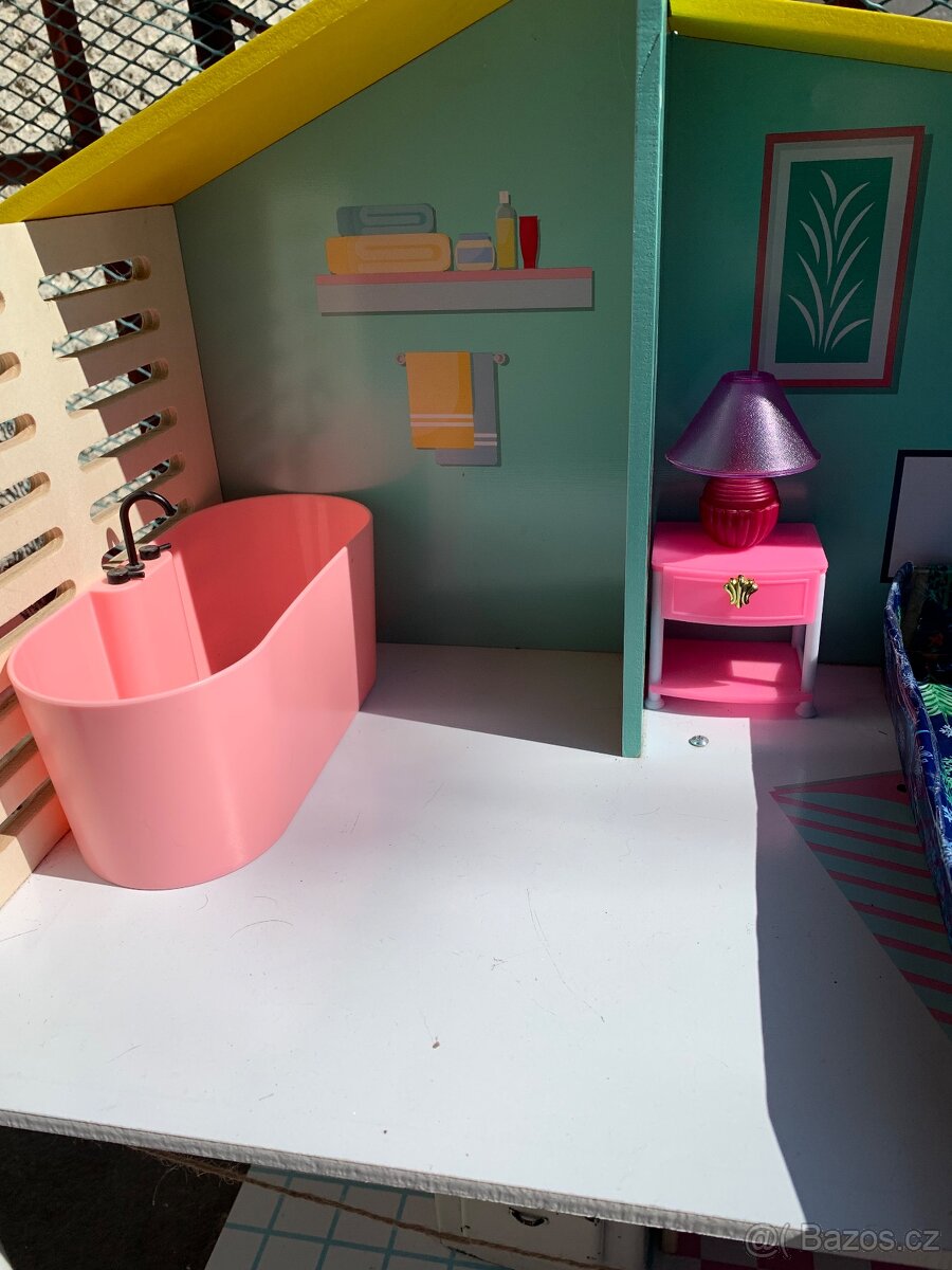 Domečky pro dřevěné panenky s příslušenstvím, pro Barbie - 12