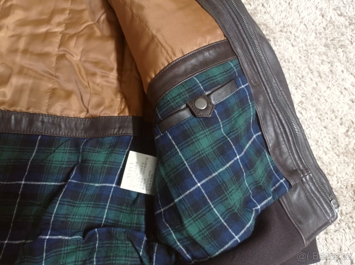 NOVÁ letecká kožená bunda G-1 - XL - 12