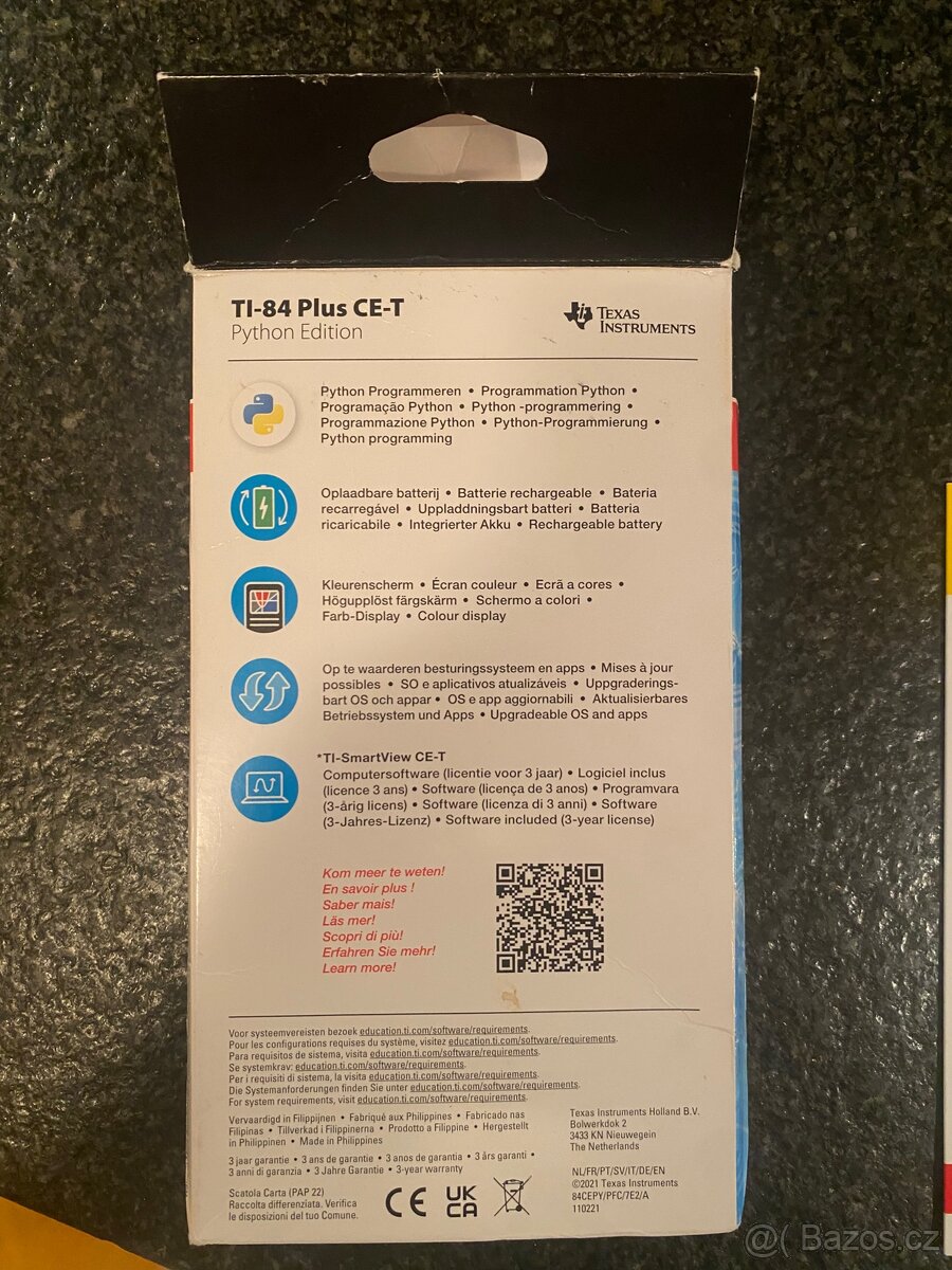 Prodám grafickou kalkulačku TI-84 Plus CE-T Python Edition - 12