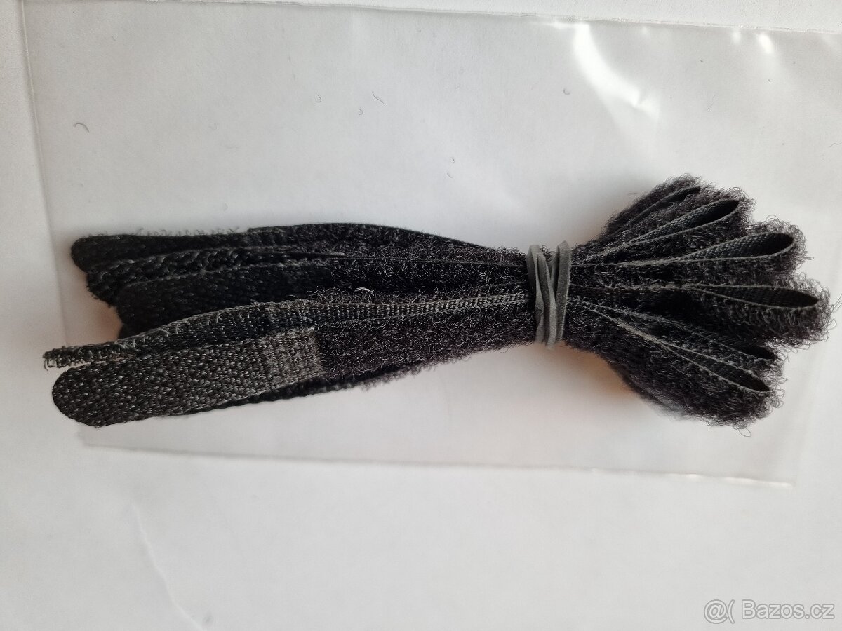 Suchý zip 10x1 cm na kabely vázací program s očkem 10ks - 12