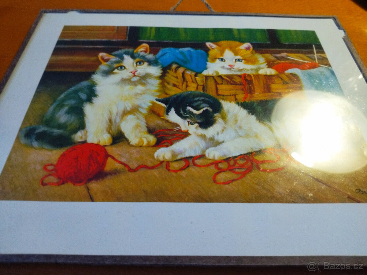 rámečky na dekoraci, retro dřev. polička,kovové odlitky, obr - 12