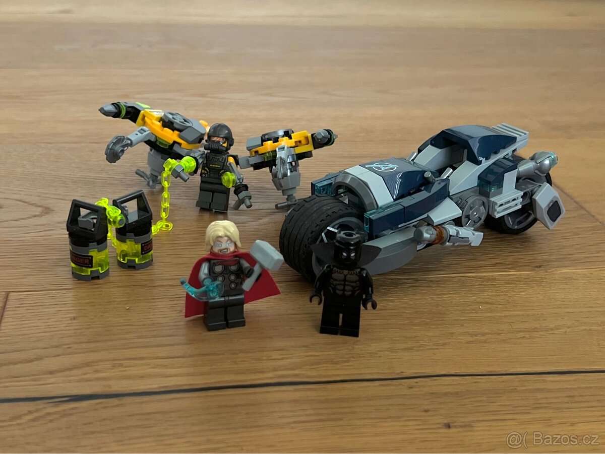 Lego Avengers raketa + bonusová Lego Avengers motorka - 12