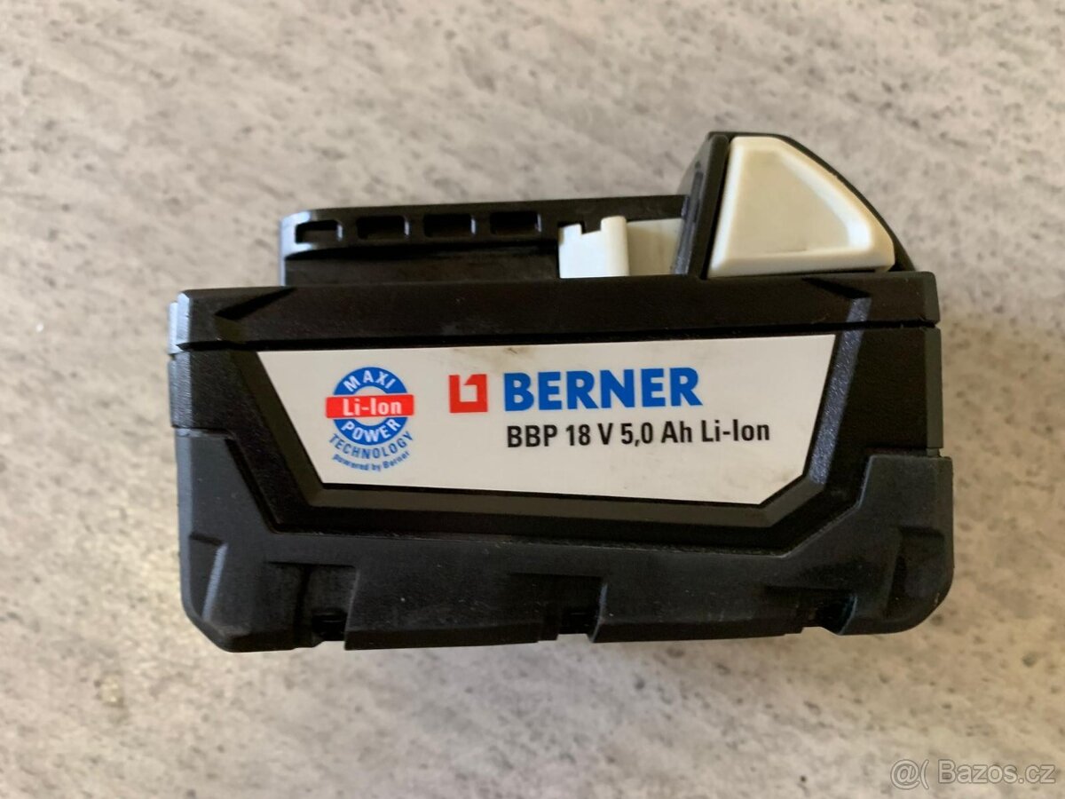 Aku Berner BACHDD-2 BL 18V +bat. 5.0 Ah+ nabíječka - 12