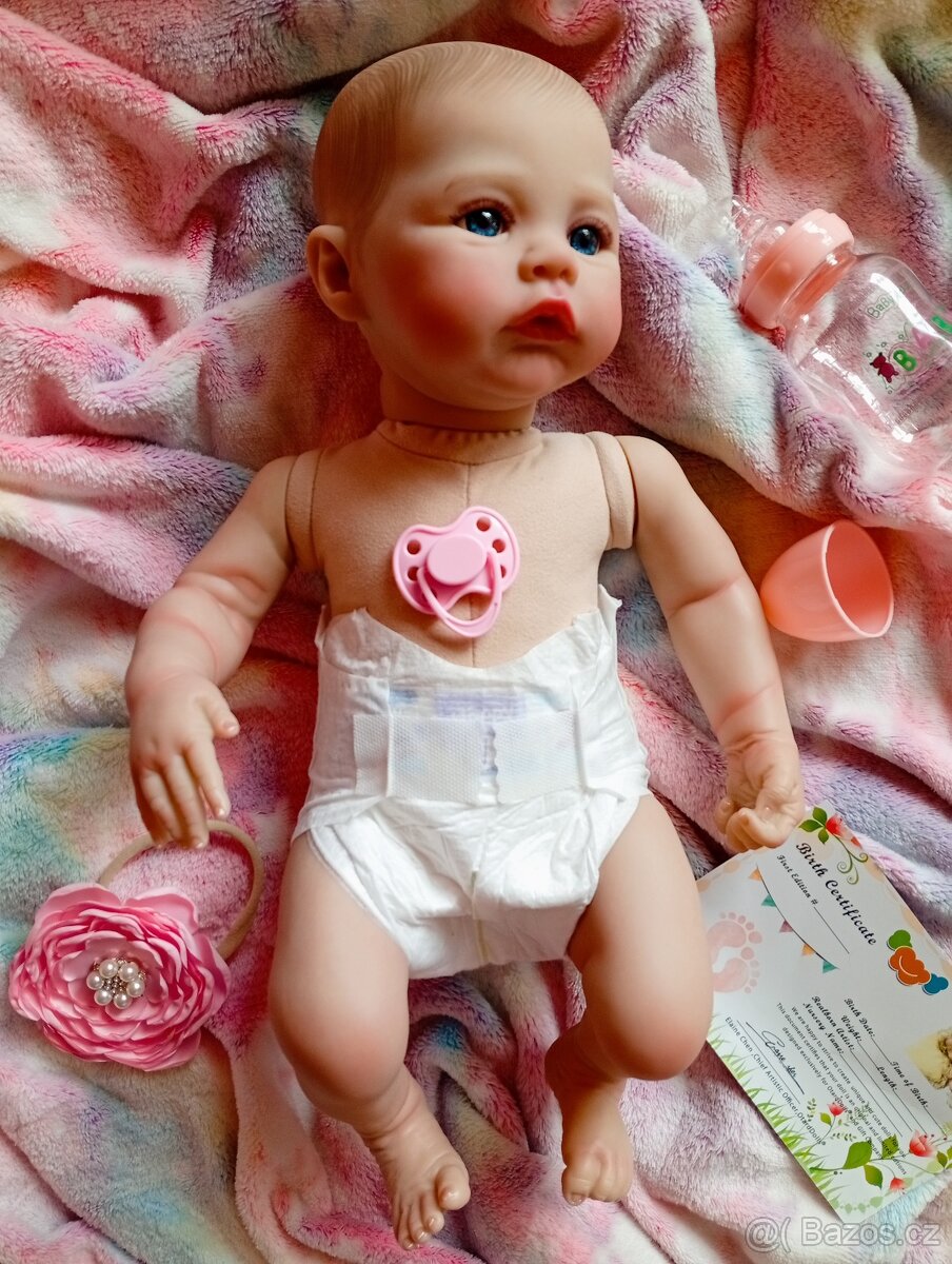 Realistická Reborn panenka holčička - 12