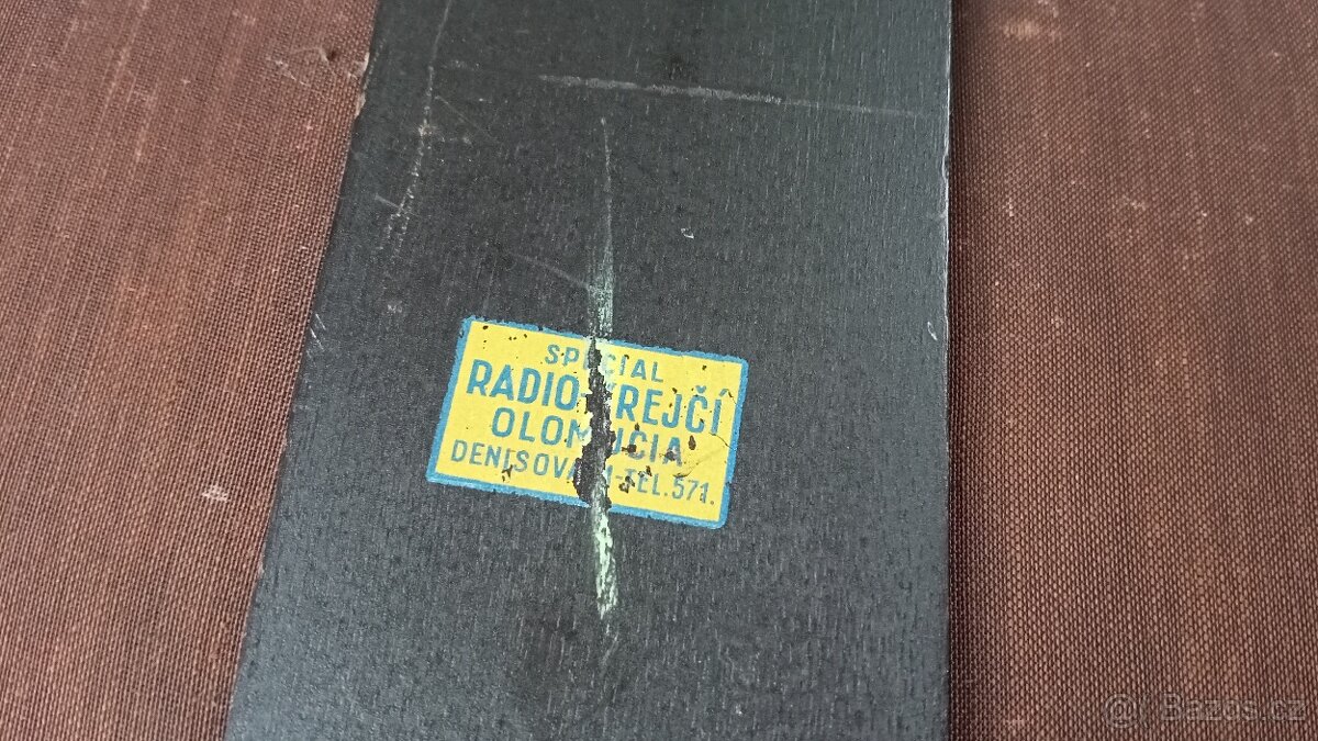 RARITA - STARÝ REPRODUKTOR - FIRMA KREJČÍ OLOMOUC cca 1930 - 12