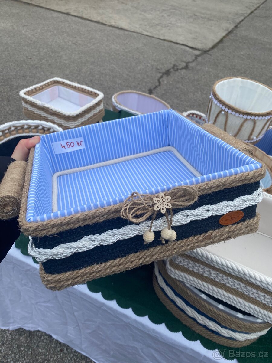 Ručně vyráběné košíky a košíčky - 12