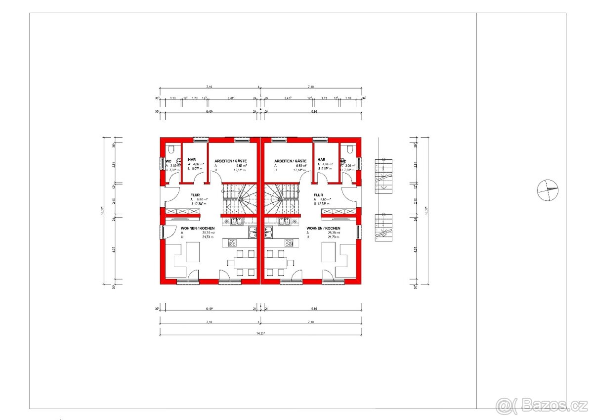 Prodej stavebního pozemku 2658 m² Rabenau, Německo - 12