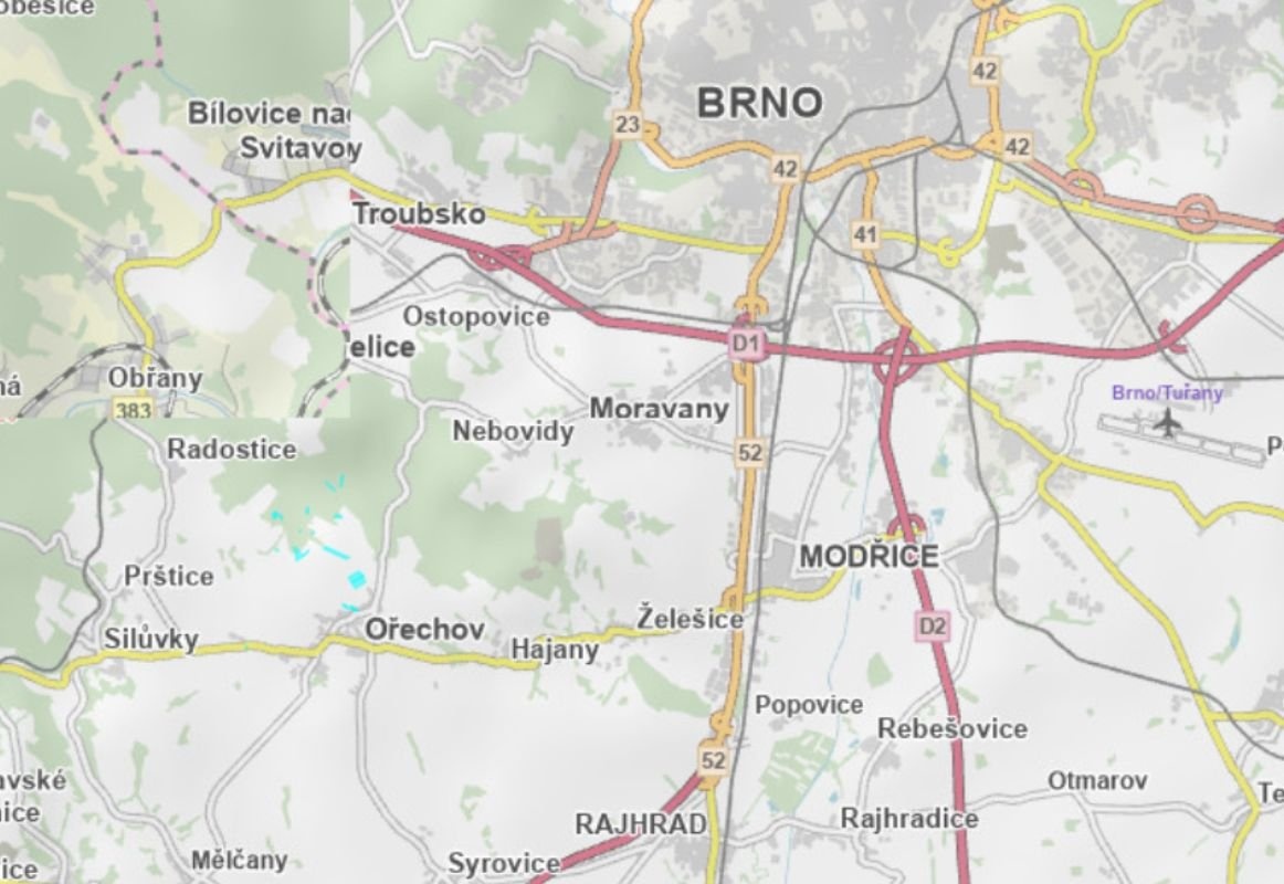 Prodej podílu 1/2 lesa 9 147 m², Ořechov - 12