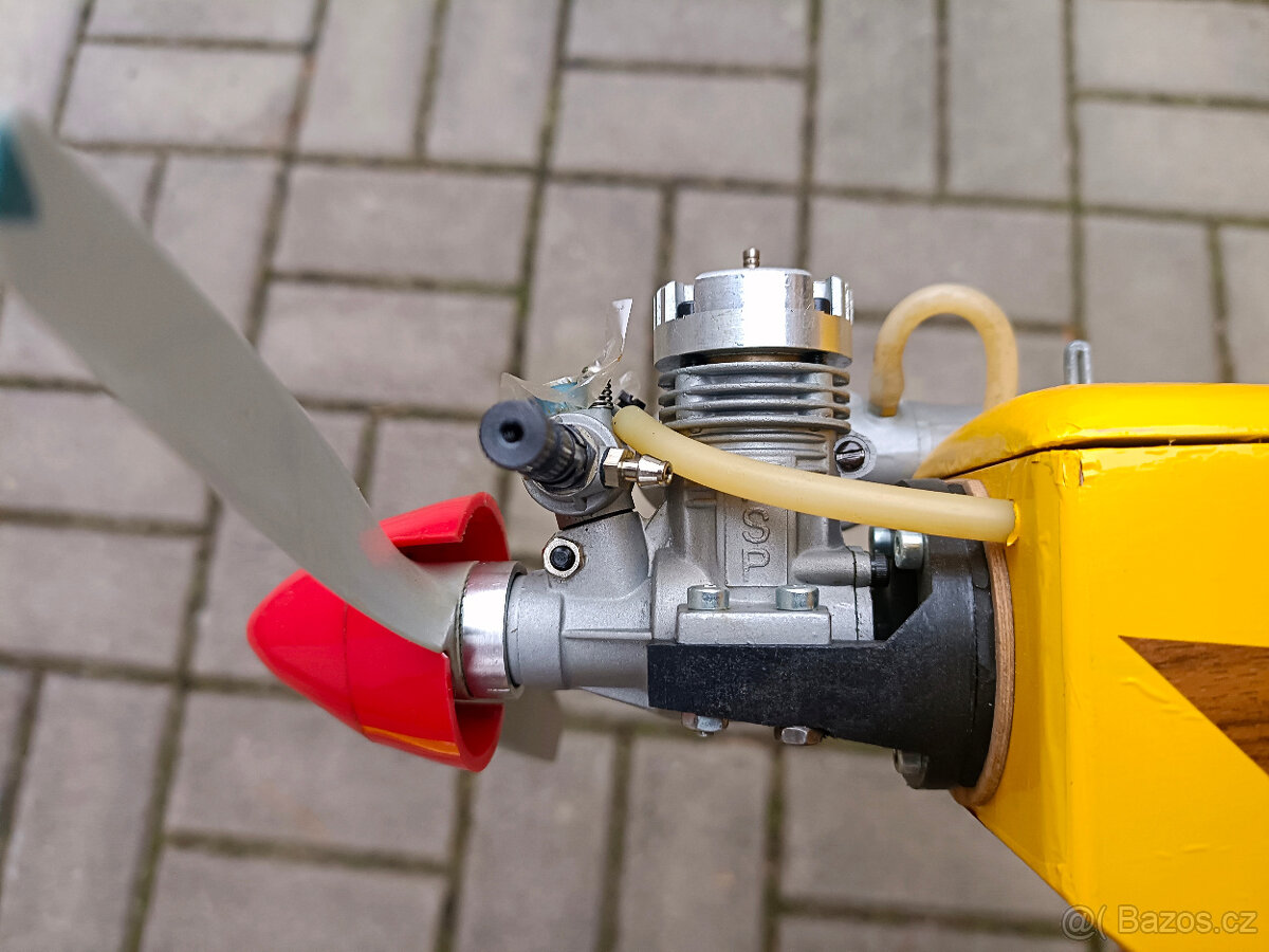 Starší ale nové nelétané rc letadlo nový motor ASP 15 Ultra - 12