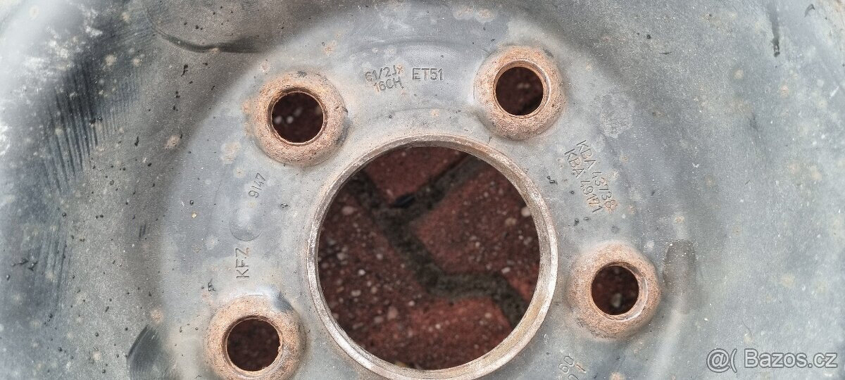 Plechové disky 9147 6,5x16 5x114,3 ET51 střed 67 Kia Hyundai - 12