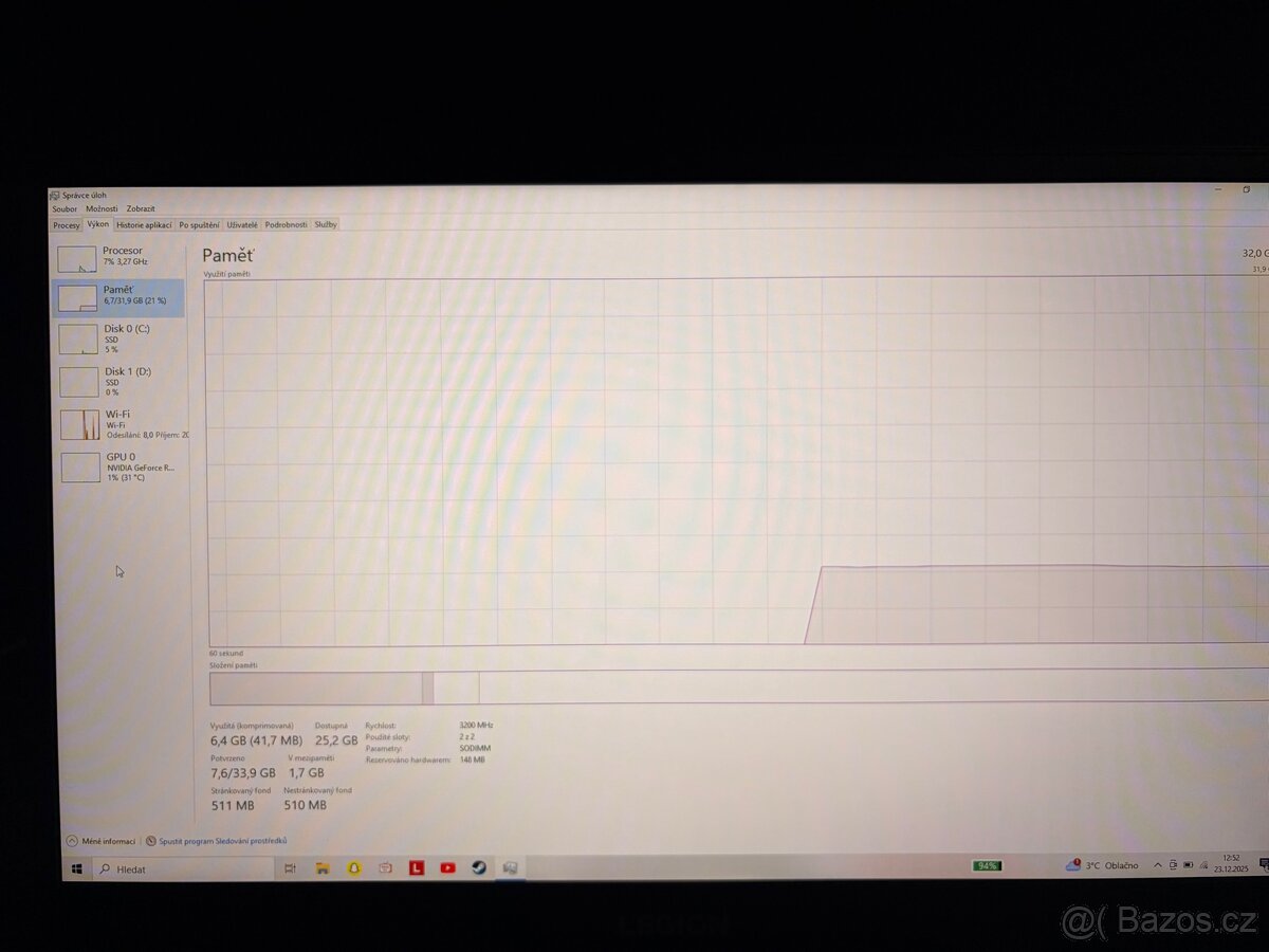 Prodám Lenovo Legion 5 17ACH6H cenu nabídněte - 12