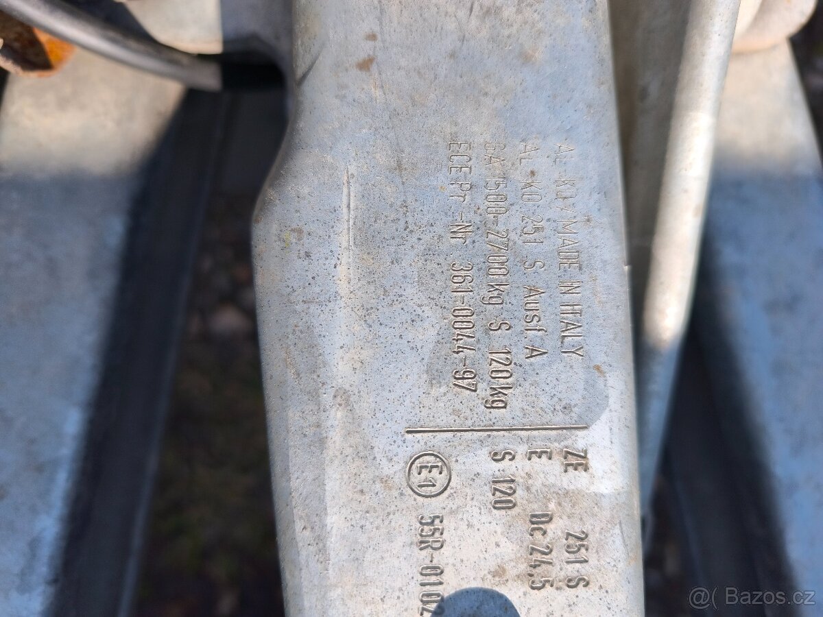 Přívěsný vozík dvouosý - 12