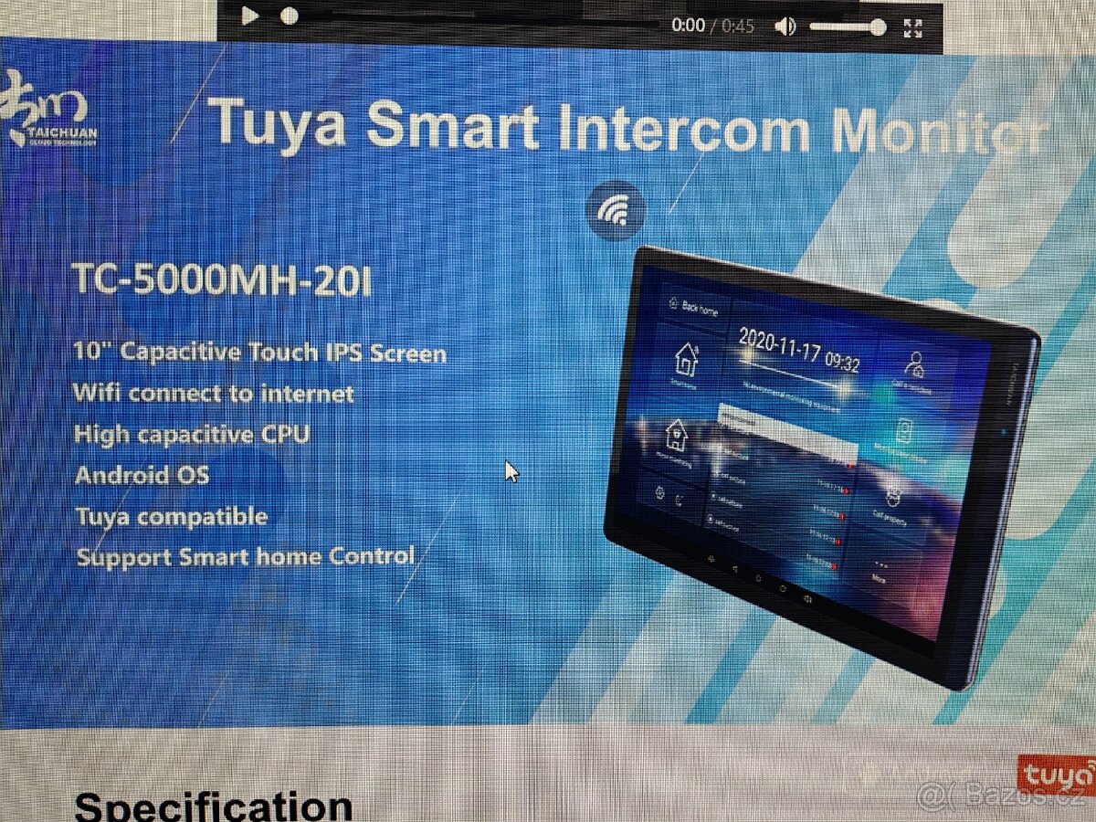 Videozvonek 2 monitory NOVÝ - 12