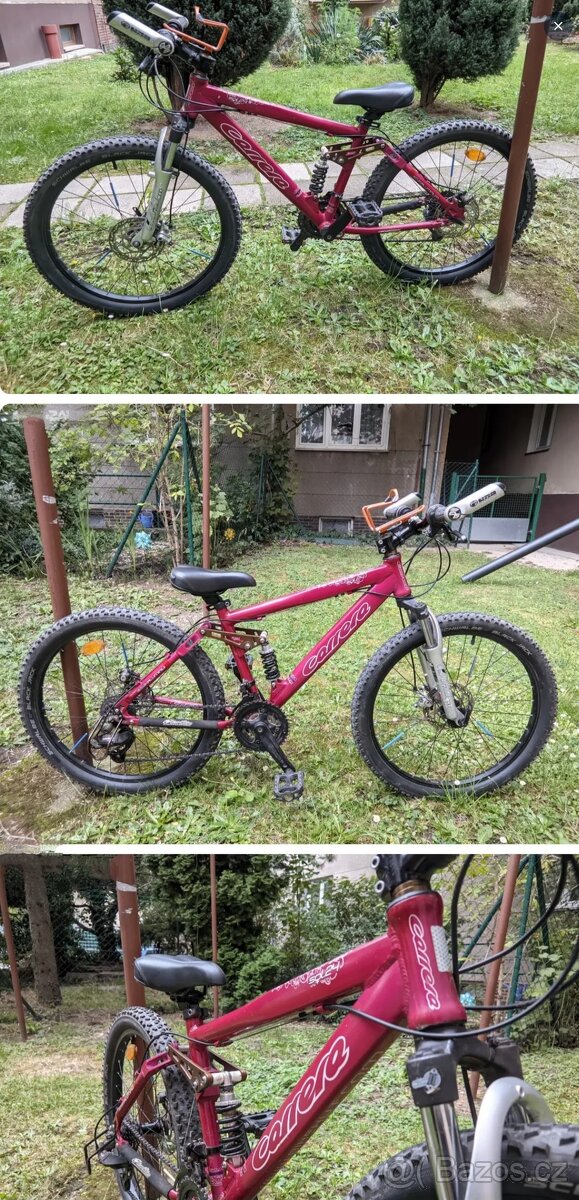 Dětské celoodpružené kolo Carrera 24 palců - 12