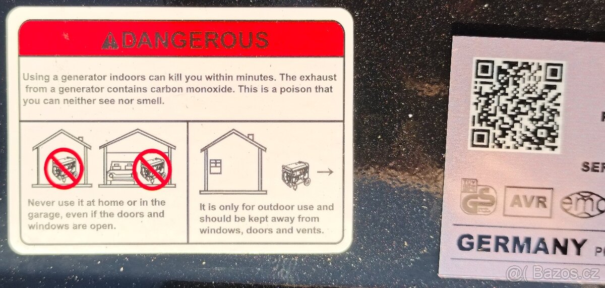 Benzínový generátor D1560LH3 – nový, nepoužitý - 12