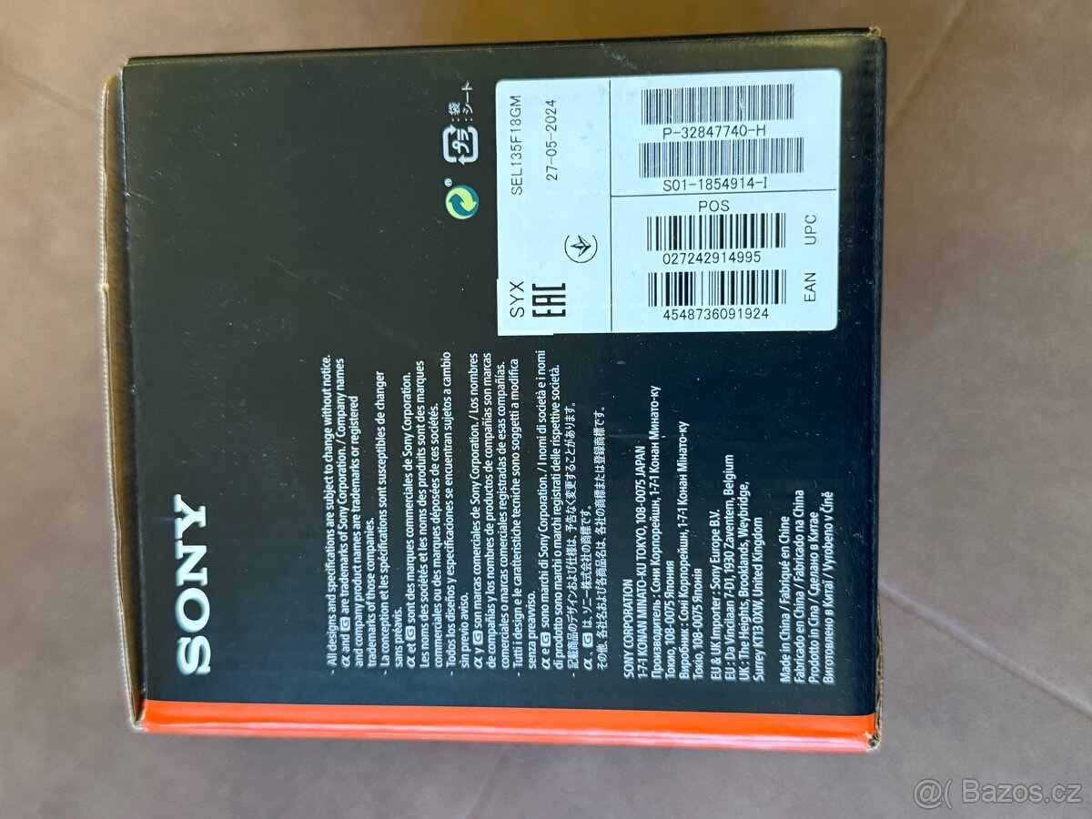 Sony FE 135 mm f1,8 GM, NOVÝ, kompletní balení - 12