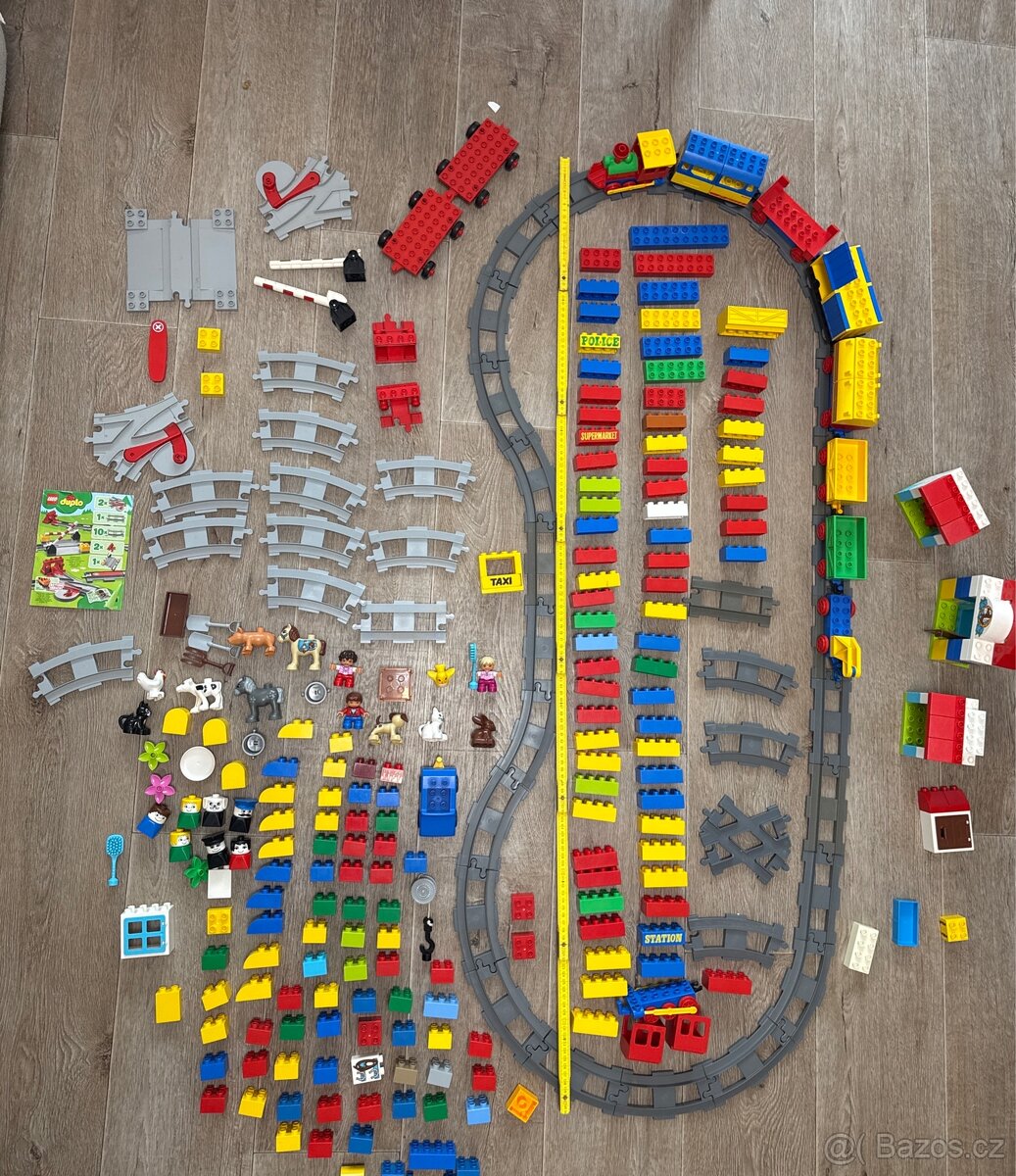 LEGO DUPLO – vlak, koleje, výhybky, kostky, farma, zvířata - 12