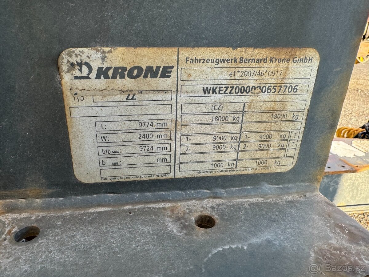Krone, KRONE, NOSIČ KONTEJNERU,D-50X - 12