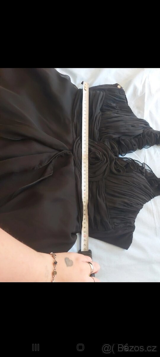 Černé společenské šaty XL - 12