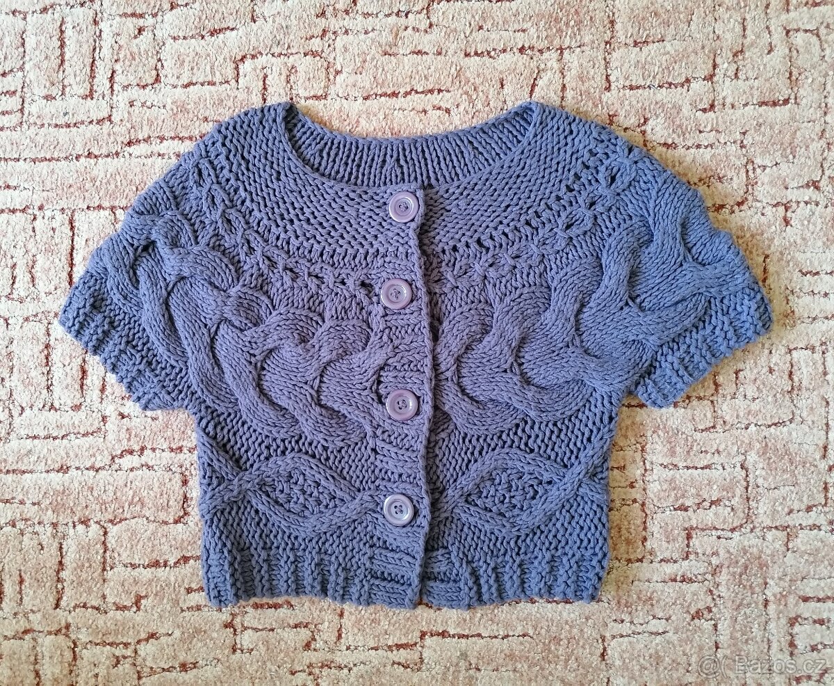 3x dámský svetřík - černý, šedý a fialový - 12